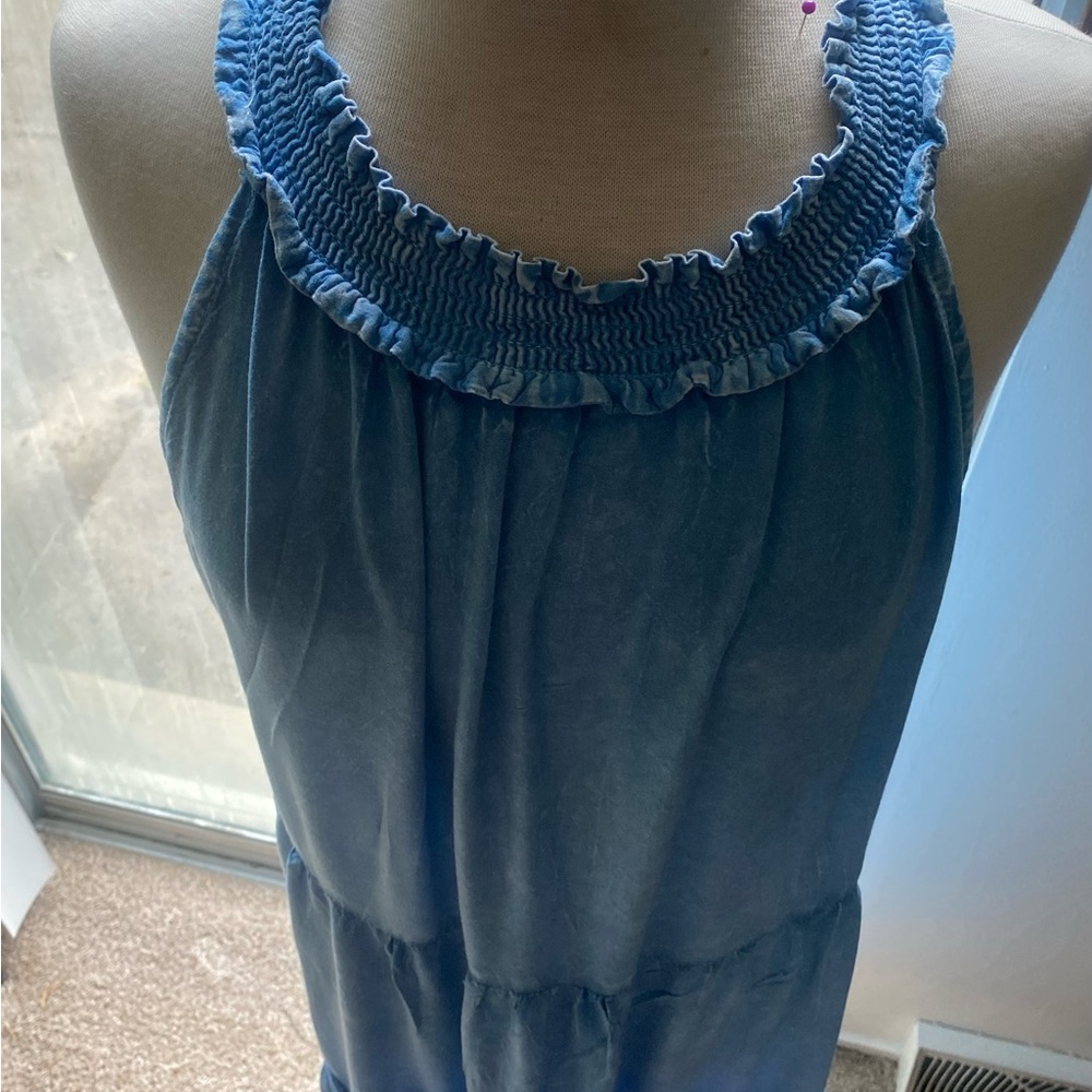 Women’s Blue Smocked Dress